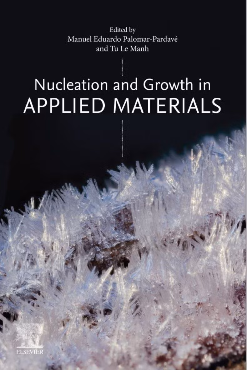 Bìa sách chuyên khảo với tựa đề “Nucleation and Growth in Applied Materials”.