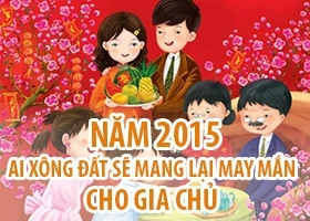 Gợi ý chọn tuổi xông nhà đầu năm mới 2015