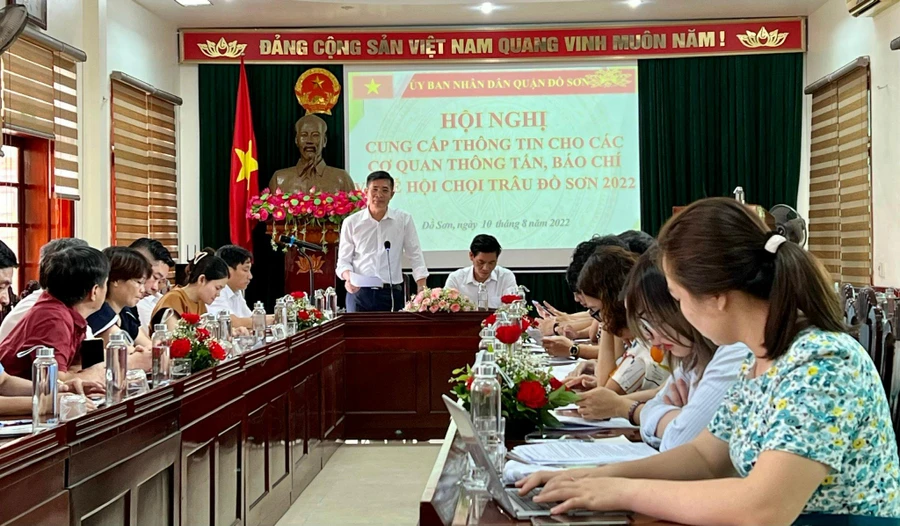 Quang cảnh Họp báo.