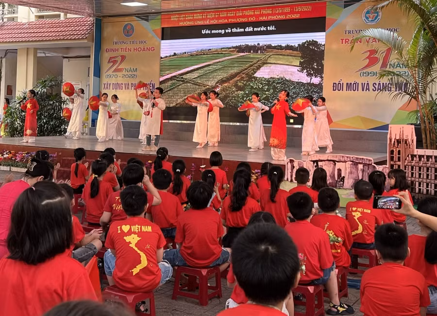 Sân chơi ngoại ngữ bổ ích của các em học sinh đến từ 2 trường tiểu học trên địa bàn quận Hồng Bàng