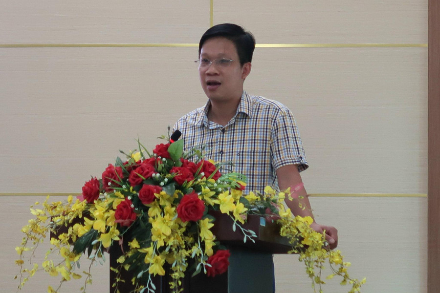 Ông Nguyễn Quang Huy- Phó Giám đốc Sở Thông tin và Truyền thông Hải Phòng phát biểu tại Hội nghị.