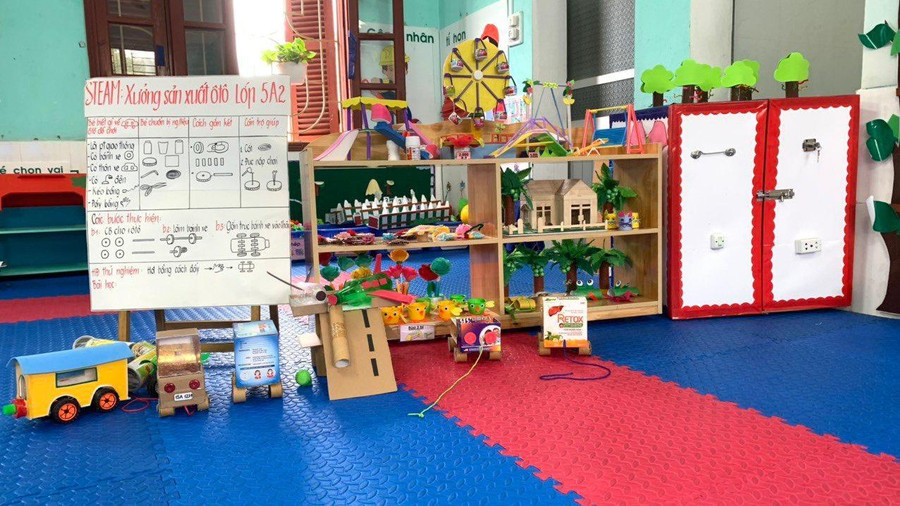 Góc học tập của trẻ tại Trường Mầm non Bắc Sơn.