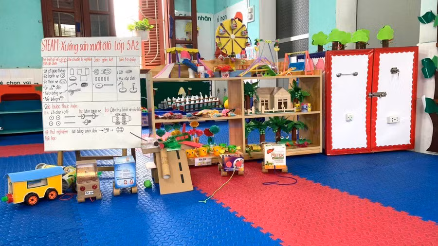 Góc học tập của trẻ tại Trường Mầm non Bắc Sơn.