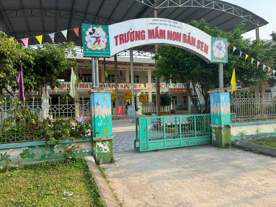 Trường mầm non Bản Sen có cơ sở vật chất khang trang.