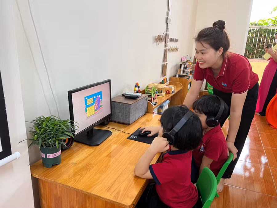 Phòng Kidsmart hiện đại cho trẻ làm quen với công nghệ