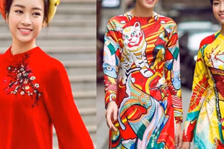 Hoa, á hậu Việt mặc gì mừng xuân Đinh Dậu?