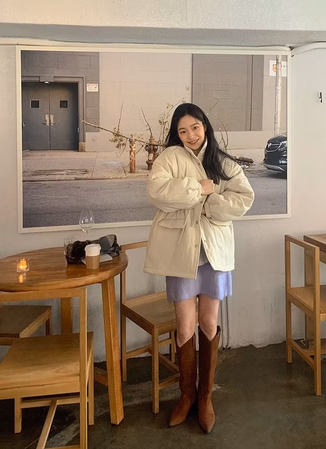 Cách phối áo phao đại hàn cực chuẩn ngày rét đậm ảnh 5