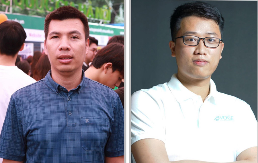 Ông Tô Thanh Bình (trái) và ông Nguyễn Văn Lãm (phải). Ảnh: TG