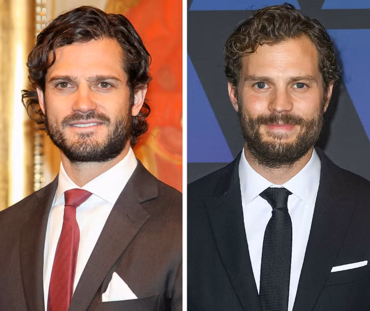 Hoàng tử Carl Philip của Thụy Điển và nam diễn viên Jamie Dornan.