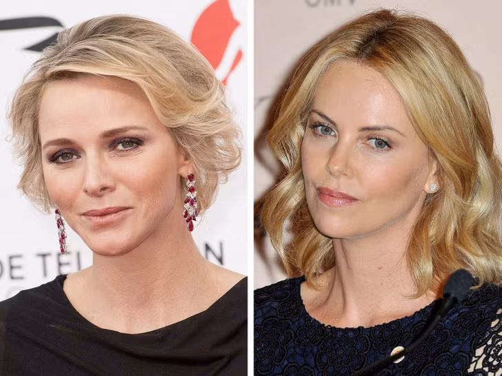Công chúa Charlene của Monaco và nữ diễn viên Charlize Theron.