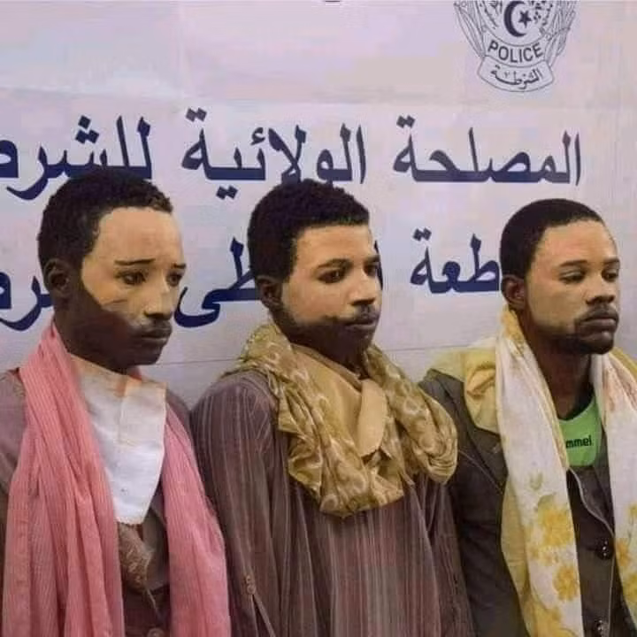 Hình ảnh 3 người đàn ông hóa trang thành "phụ nữ" để nhập cảnh trái phép.