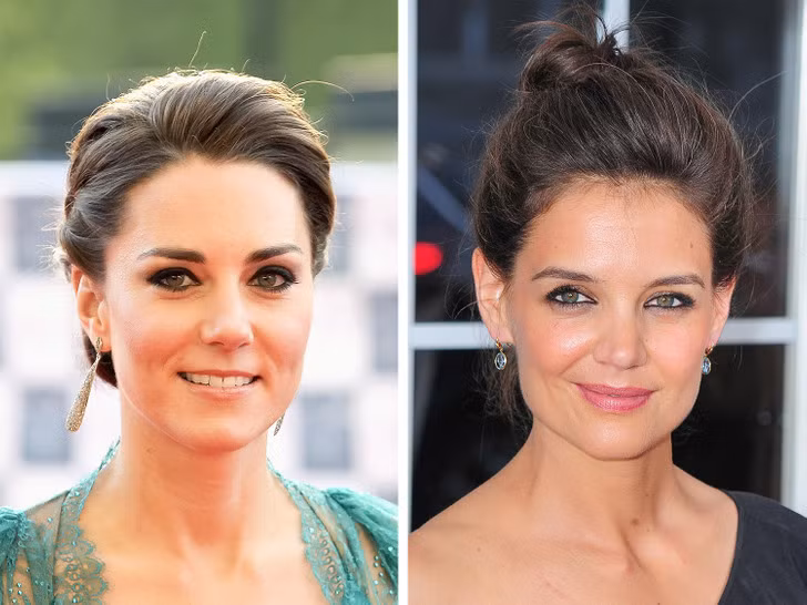 Công nương Kate Middleton và nữ diễn viên Katie Holmes.