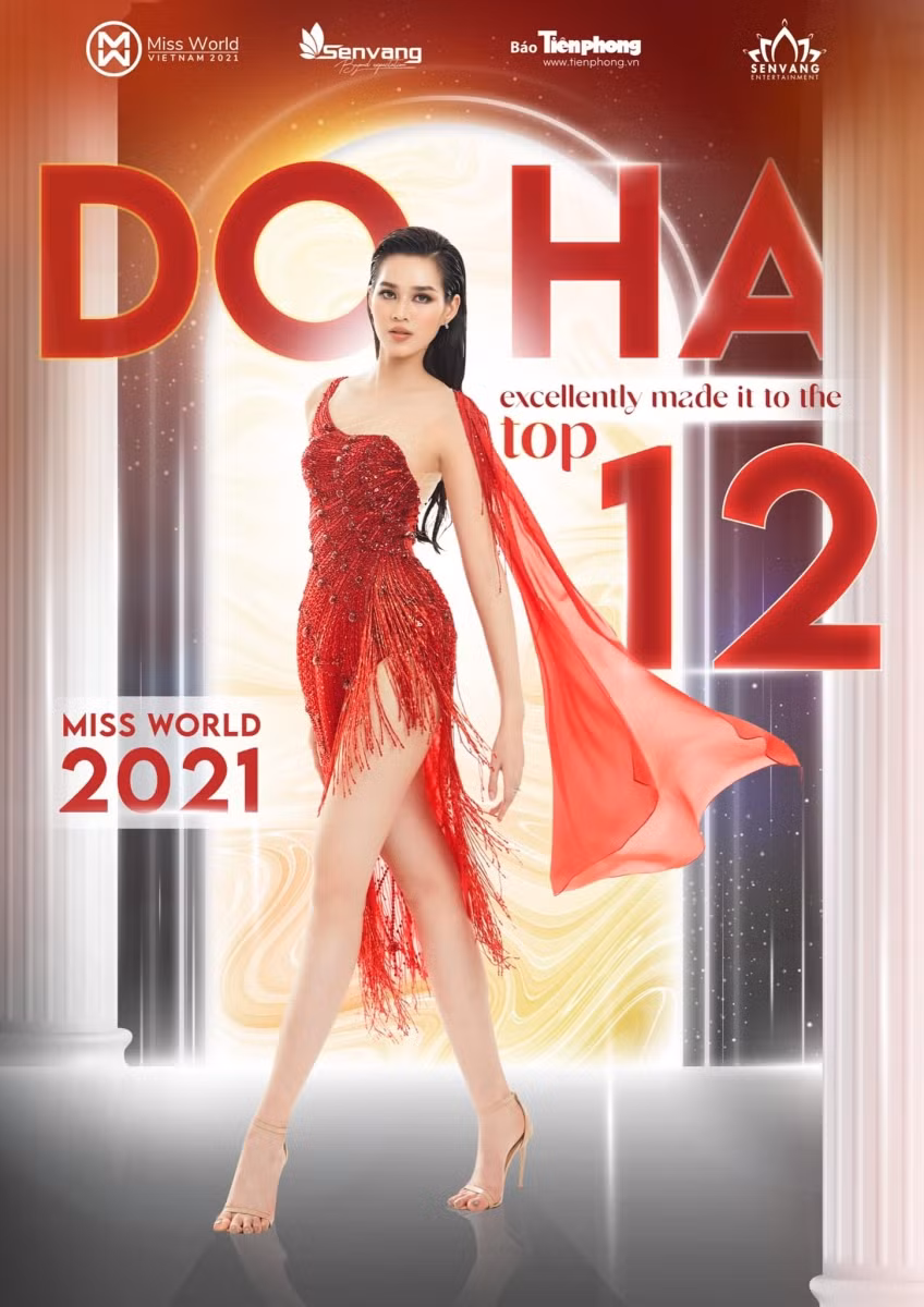 Đỗ Thị Hà chính thức dừng chân tại Miss World 2021.