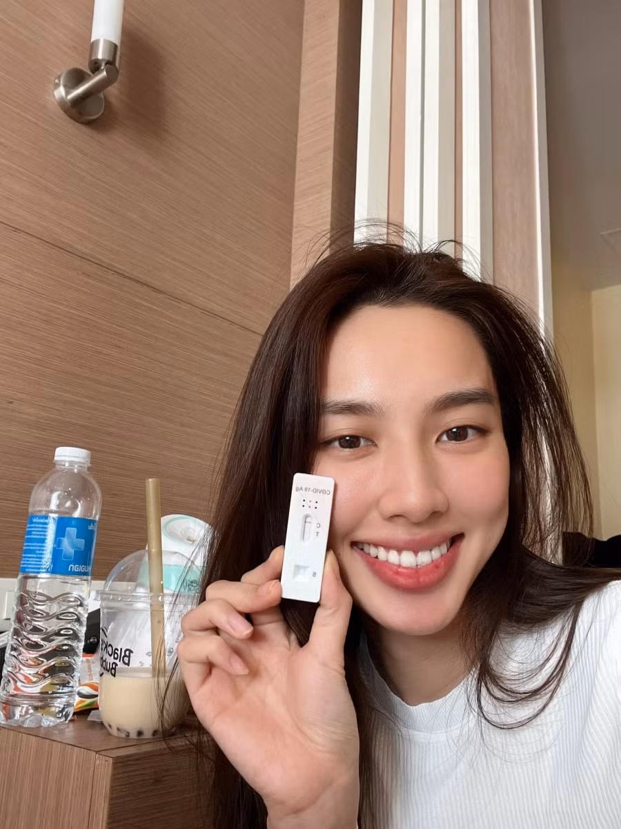 Hoa hậu Nguyễn Thúc Thùy Tiên vui mừng chiến thắng Covid-19 ảnh 4