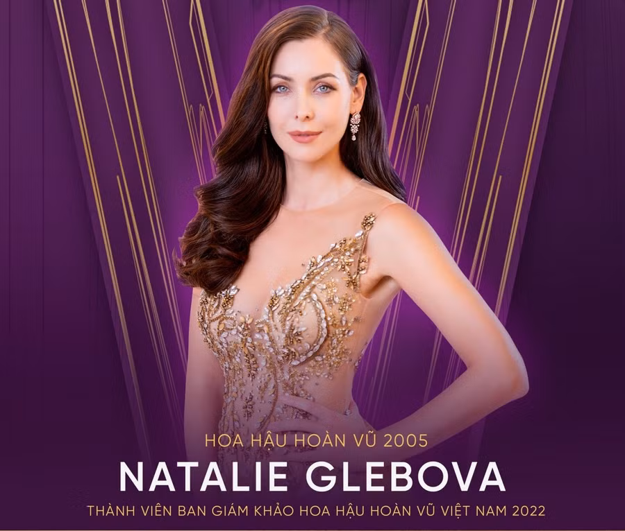 Natalie Glebova - Miss Universe 2005 sẽ làm giám khảo Hoa hậu Hoàn vũ Việt Nam 2022.