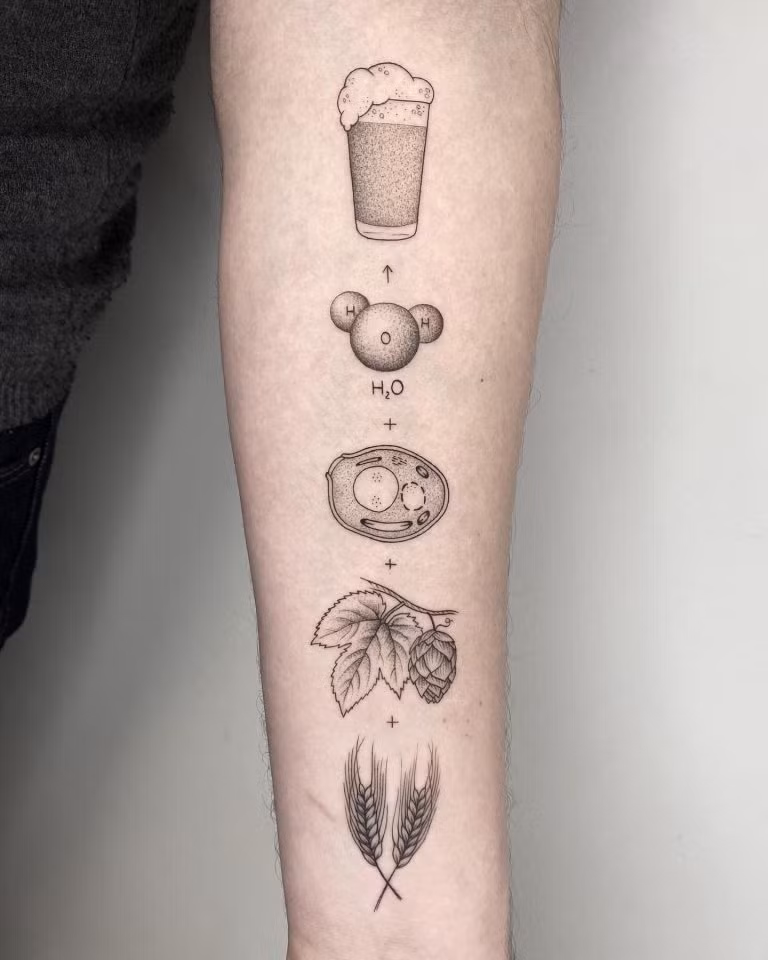 Những hình xăm độc lan lấy cảm hứng từ "khoa học" ảnh 6