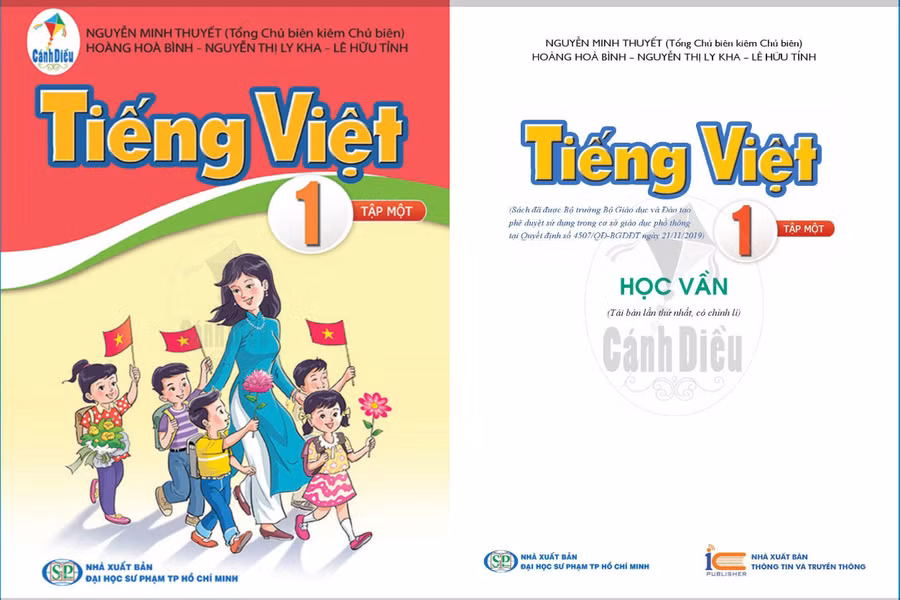 Sách tiếng Việt Cánh Diều lớp 1.