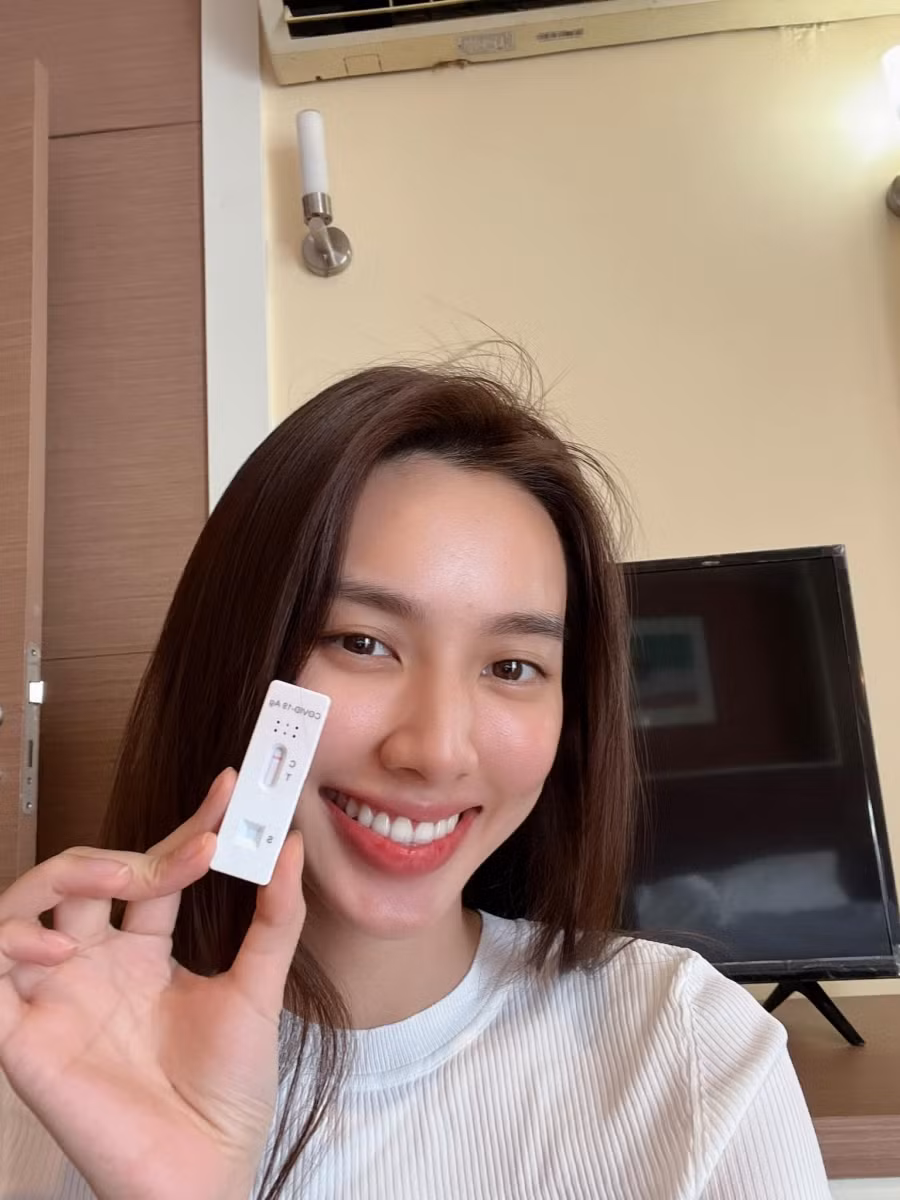 Hoa hậu Nguyễn Thúc Thùy Tiên vui mừng chiến thắng Covid-19 ảnh 3