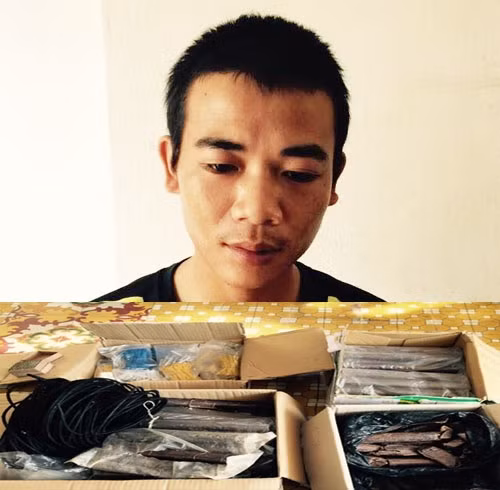 Khởi tố đối tượng dùng mìn tự chế đe dọa nhà người yêu - Ảnh 1