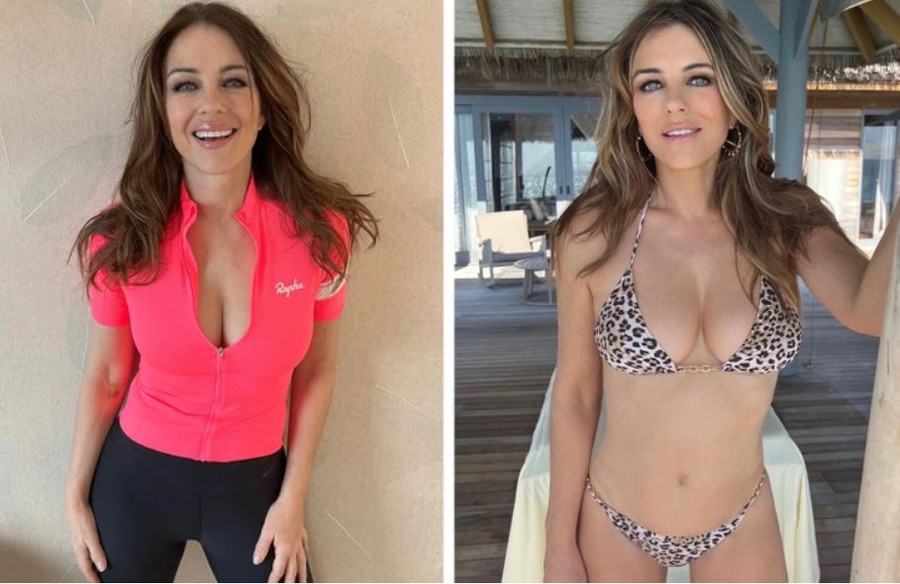 Người mẫu, diễn viên Elizabeth Hurley - 58 tuổi. Người mẫu, diễn viên Elizabeth Hurley - 58 tuổi.
