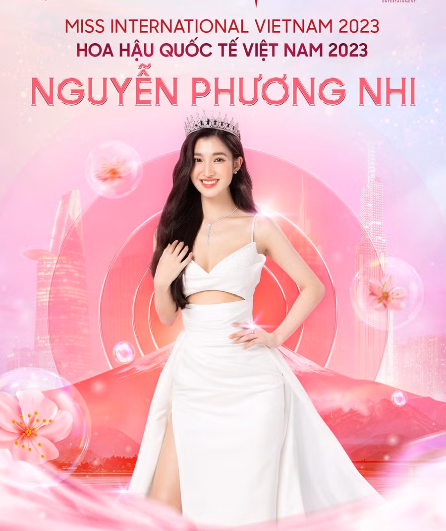 Phương Nhi sẽ đại diện Việt Nam tham gia chinh chiến tại đấu trường nhan sắc Miss International (Hoa hậu Quốc tế) 2023.
