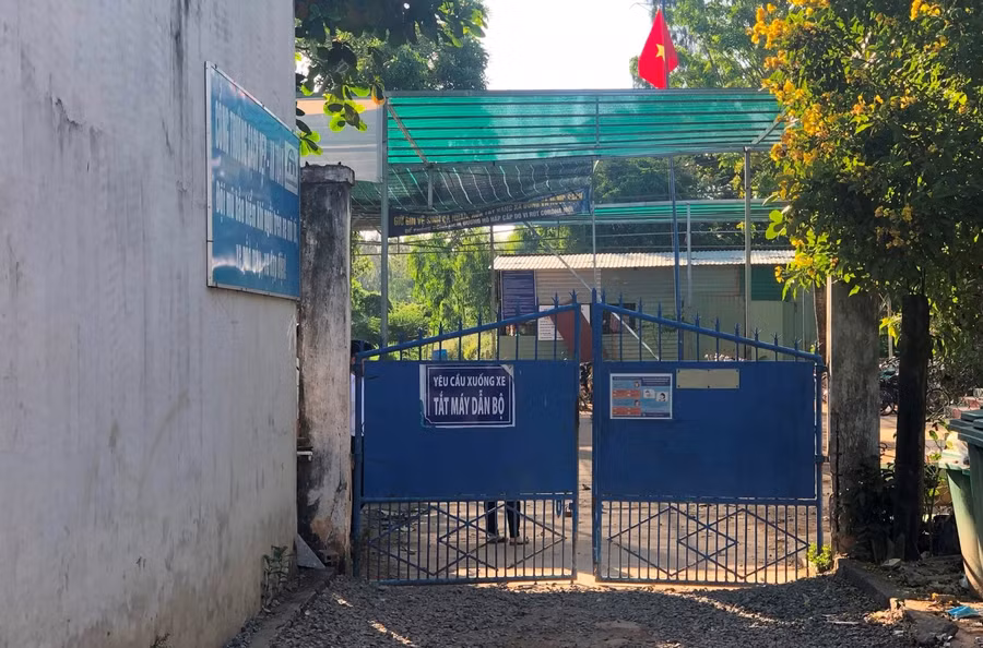 Trường THPT Vĩnh Xương, nơi xảy ra vụ việc.