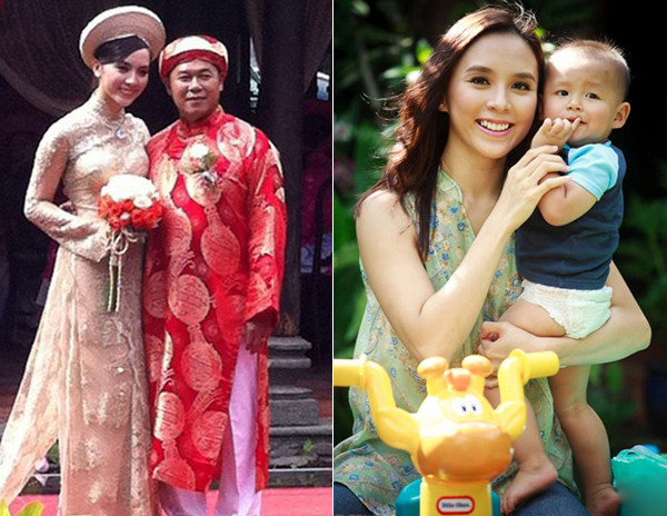Thiên Lý hạnh phúc với cuộc sống hiện tại, mỗi ngày được cùng chồng ăn cơm và chăm sóc cho các con. cach-giu-hanh-phuc-cua-gia-dinh-sao-viet-chenh-lech-tuoi-tac