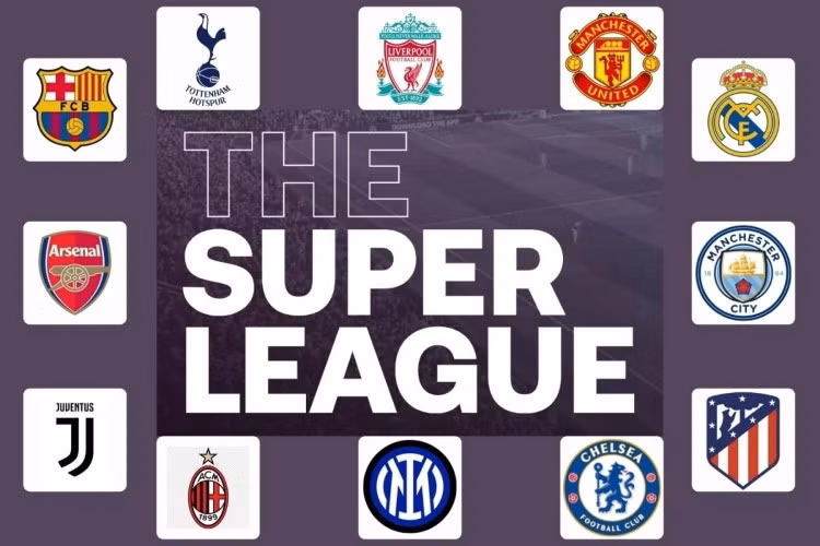 12 CLB đồng sáng lập European Super League.