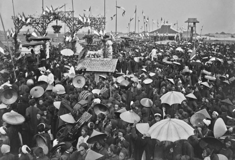 Quang cảnh trường thi dưới chế độ phong kiến. Ảnh minh họa. Quang cảnh trường thi dưới chế độ phong kiến. Ảnh minh họa.