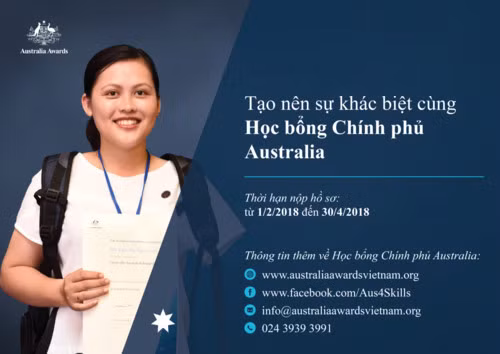 Mốc thời gian “vàng” nộp hồ sơ Học bổng Chính phủ Úc 2018