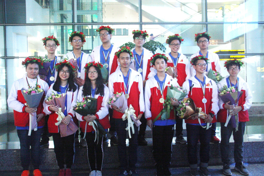 13 học sinh Trường THCS Giảng Võ dự thi WMTC năm nay đều giành huy chương