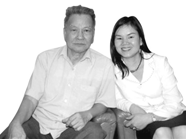 Phan Thị Bích Hằng và nguyên Phó Thủ tướng Trần Phương.