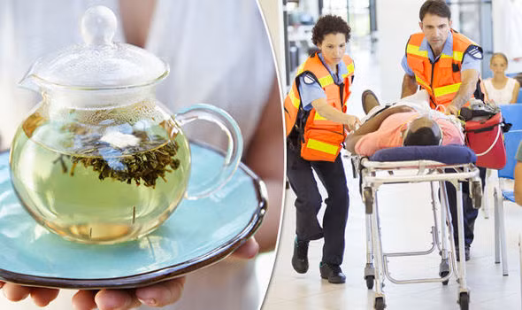 Cô gái trẻ suy gan do tự pha trà xanh uống giảm cân