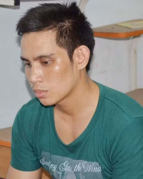 Đối tượng Tâm tại cơ quan điều tra.