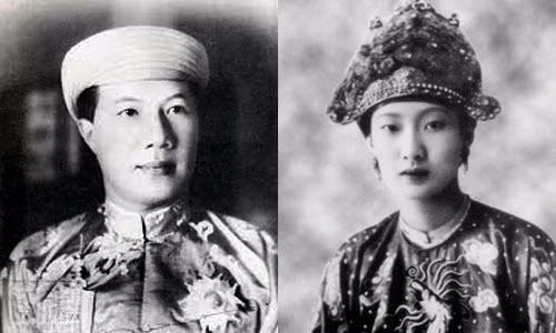 Vua Bảo Đại và hoàng hậu Nam Phương. Ảnh tư liệu. cuoc-doi-trac-tro-cua-hai-hoang-hau-trieu-nguyen-1
