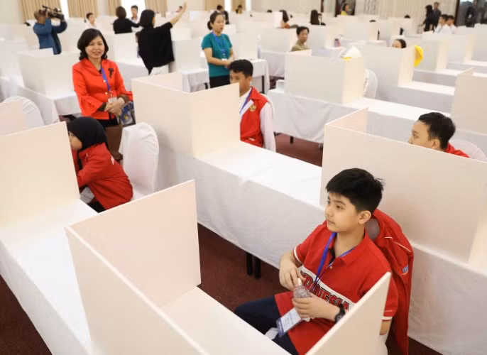 HS quốc tế tham gia Kỳ thi IMSO 2019.