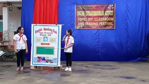 HS lớp 6C mô tả về phòng học của mình bằng tiếng Anh