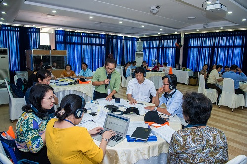 Các giảng viên trường nghề, quản lý doanh nghiệp nhiệt tình tham gia khóa bồi dưỡng