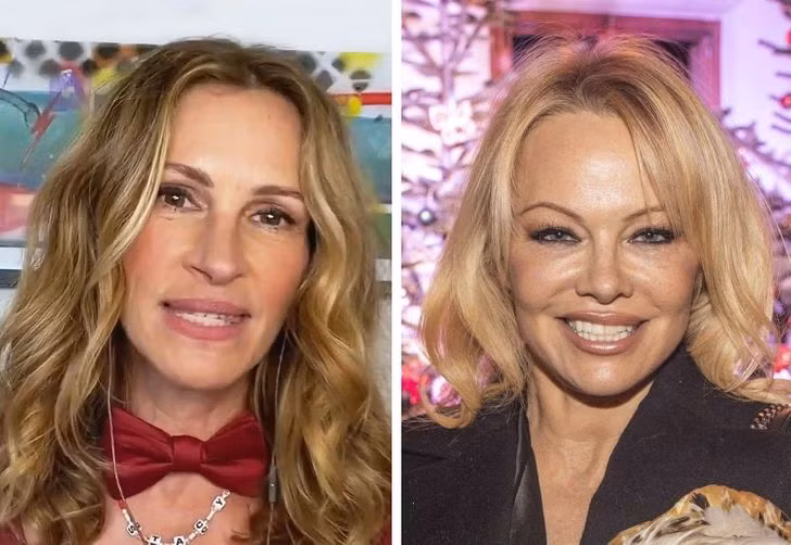 Julia Roberts và Pamela Anderson - 53 tuổi.