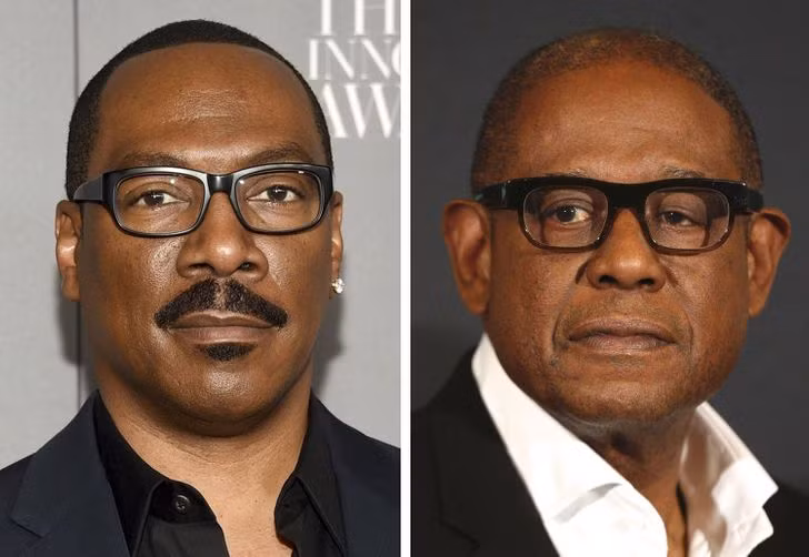 Eddie Murphy và Forest Whitaker - 59 tuổi.