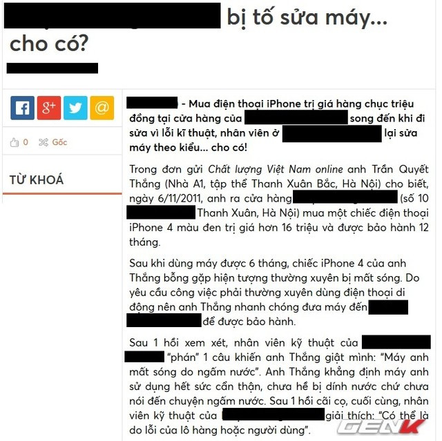 Lật tẩy những chiêu trò móc túi khách hàng khi sửa chữa đồ điện tử (Phần 1) ảnh 9 Những cửa hàng làm ăn không có lương tâm như thế này vẫn gây nhức nhối cho người tiêu dùng