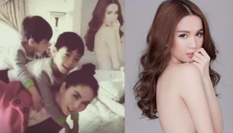 Hoàng Kiều treo hình Ngọc Trinh bán nude ở phòng ngủ - Ảnh 1 Hoang Kieu treo hinh Ngoc Trinh ban nude o phong ngu - Anh 1