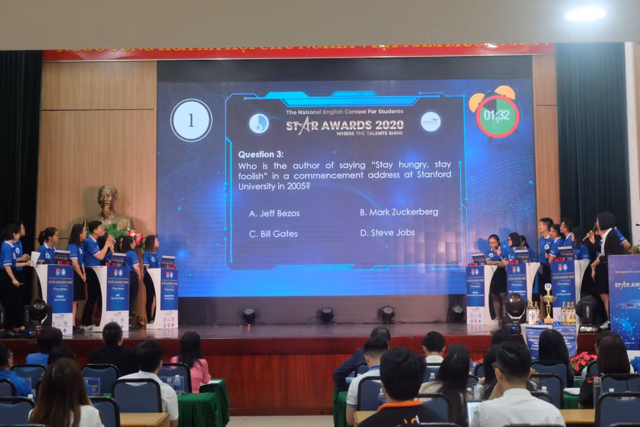 Phần thi khởi động.