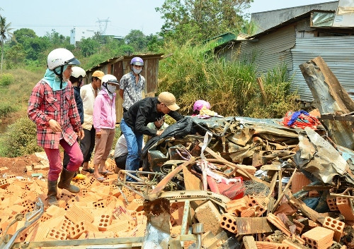 Chị Cúc là người duy nhất may mắn sống sót.