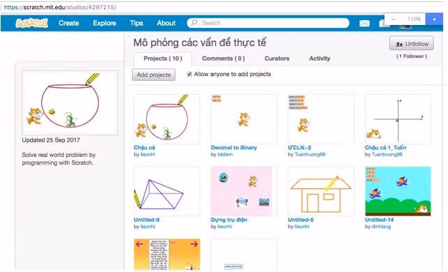 Thư viện Scratch được xây dựng bởi sinh viên khoa Sư phạm - Trường ĐH Cần Thơ