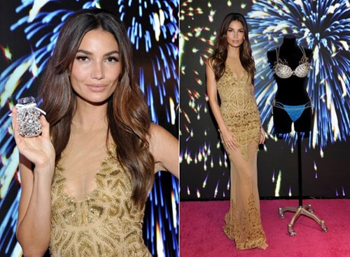 Lily Aldridge mặc đầm xuyên thấu "khoe" nội y triệu USD ảnh 1 Lily Aldridge mặc đầm xuyên thấu