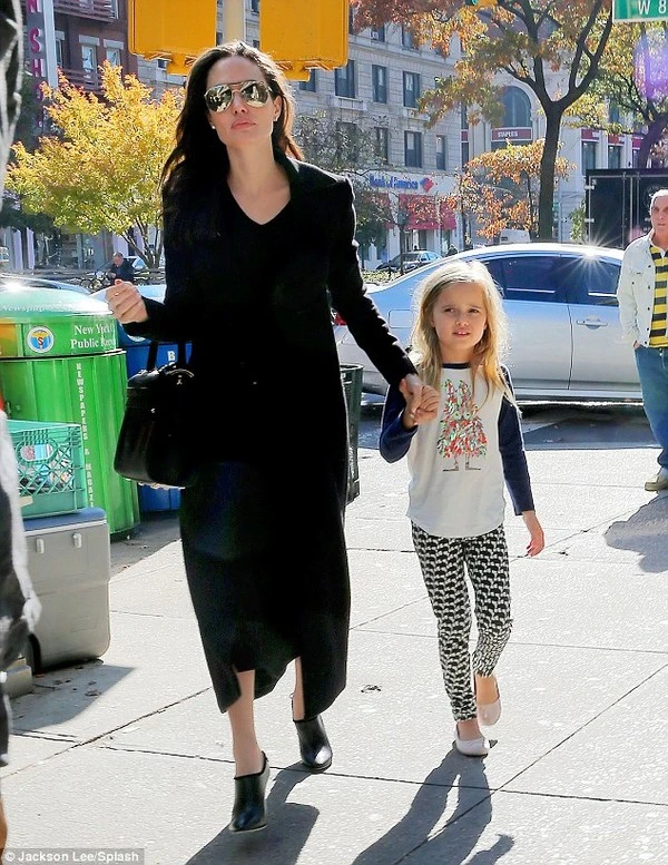 Vợ chồng Angelina Jolie bình yên bên nhau