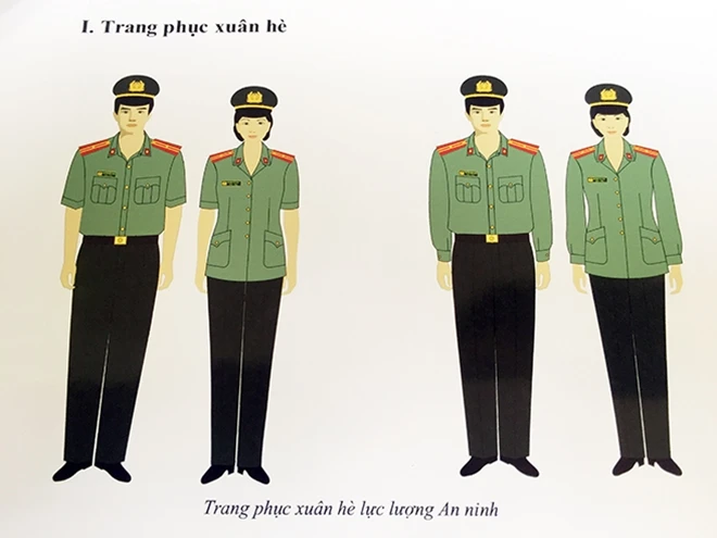 Mẫu trang phục mới của lực lượng Công an