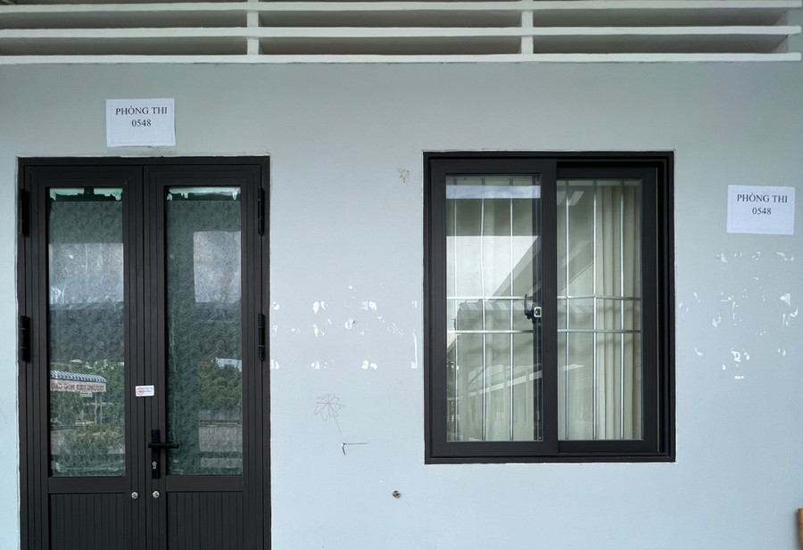 Các phòng thi đã được niêm phong theo quy định. (Ảnh: V.T)