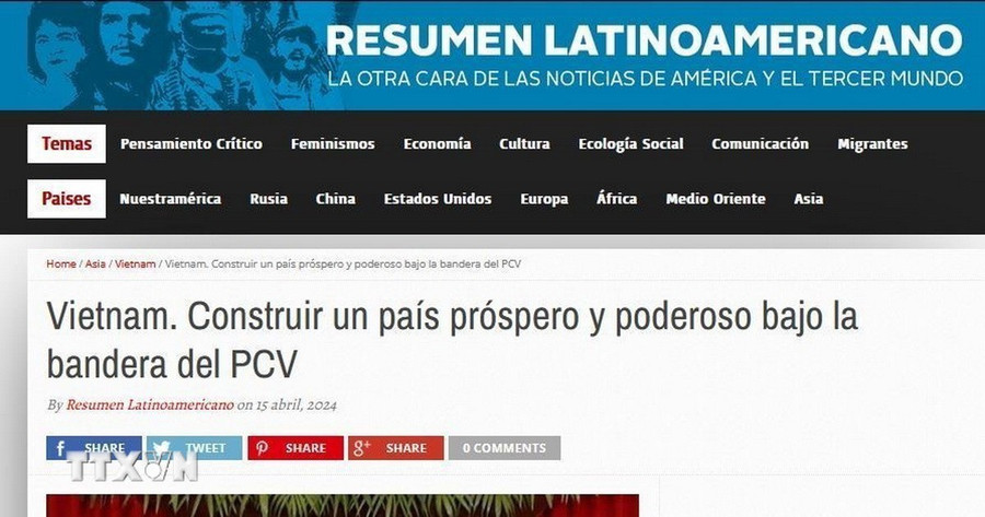 Báo chí Argentina đăng bài viết của Tổng Bí thư Nguyễn Phú Trọng